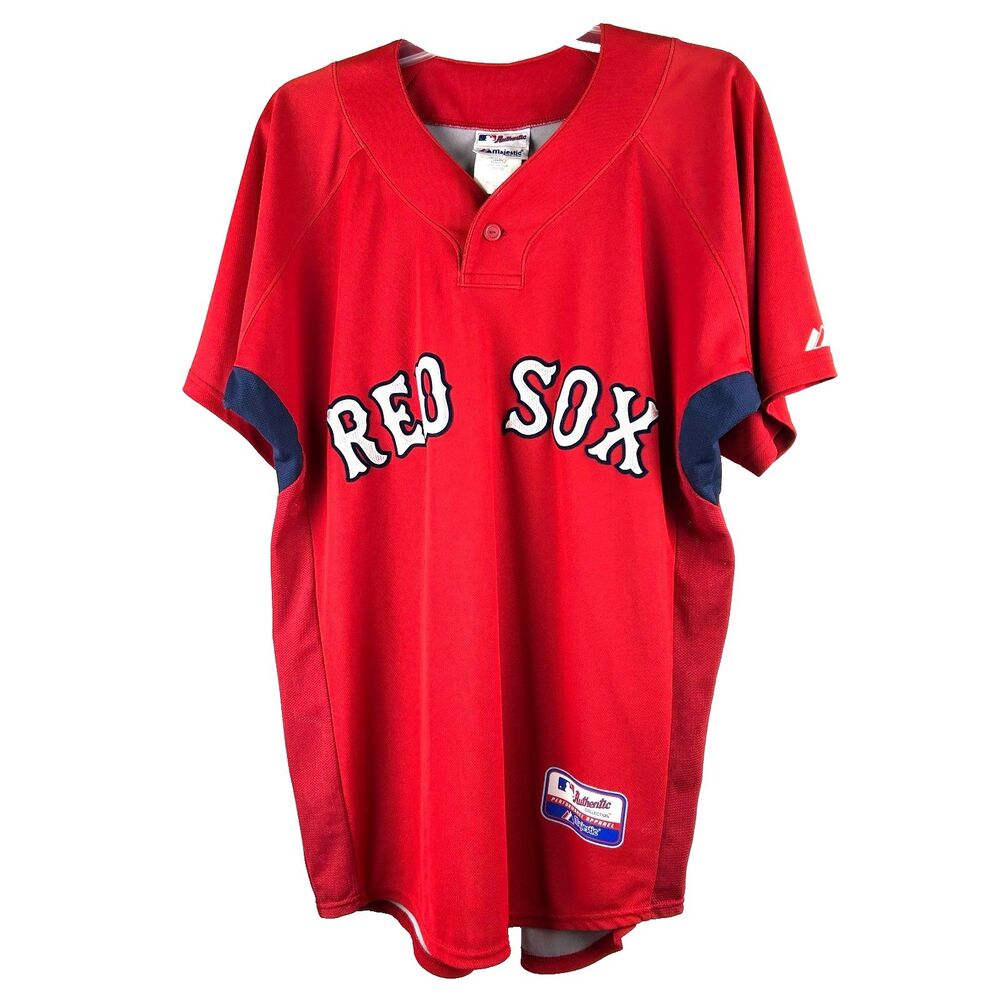 Boston Red Sox Majestic Batting Practice Jersey Men’s Medium M Blank Cool Base